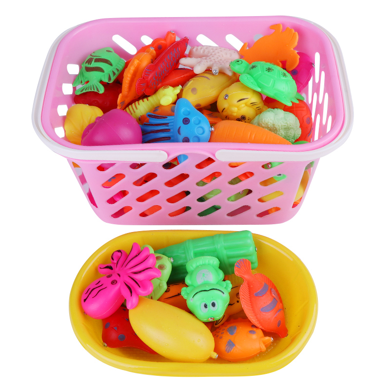 [促销]小孩磁性钓鱼玩具儿童幼儿园男孩女孩过家家沙滩宝宝玩具套装
