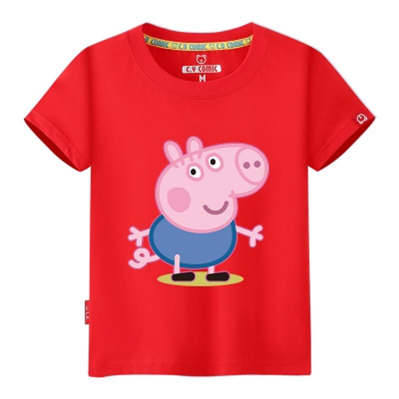 [促销]女童长短袖T恤儿童打底衫小女孩休闲T恤小猪佩奇宝宝字母上衣夏季