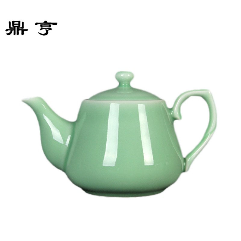 鼎亨包邮龙泉青瓷大容量陶瓷 泡茶壶家用套装凉水壶创意 一壶六杯