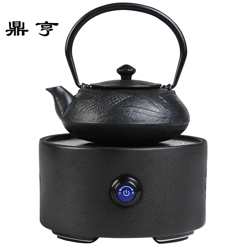 鼎亨电陶炉家用煮茶炉迷你小型铸铁壶烧水壶泡茶黑陶瓷茶壶套装