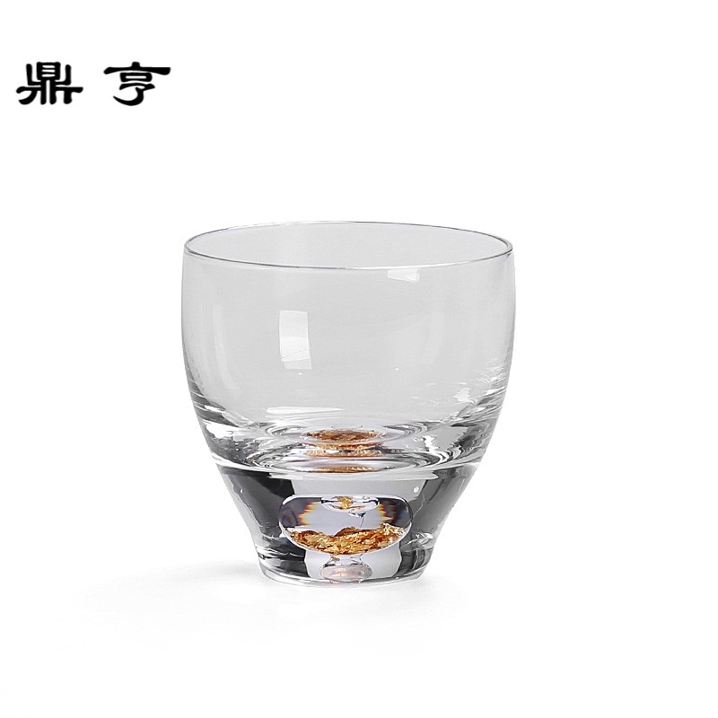 鼎亨加厚耐热小玻璃功夫茶杯茗小杯品单个茶具透明迷你单人单杯