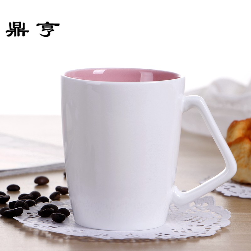 鼎亨欧式陶瓷水杯套装马克杯创意家用客厅喝水茶具茶杯家用杯子6