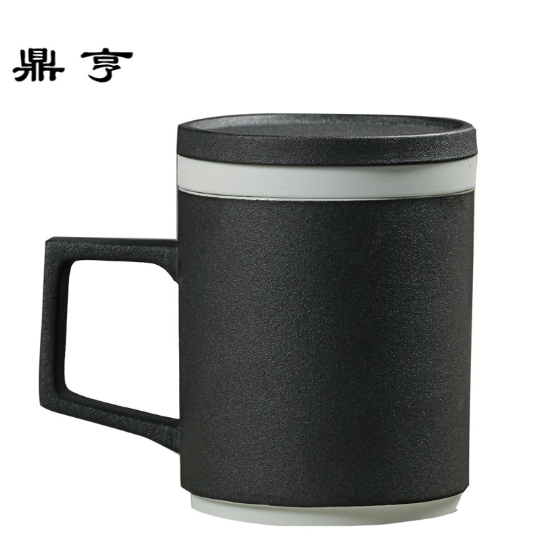 鼎亨悦器 杯子陶瓷带盖过滤泡茶杯办公杯个性定制茶杯刻字礼品水