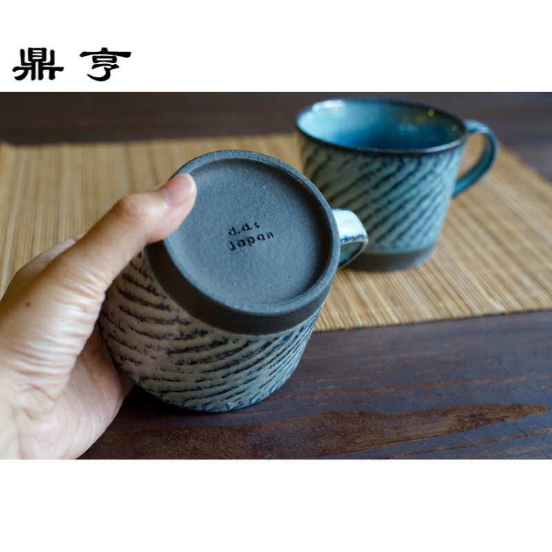鼎亨【现货】日本制手作平茶碗饭碗马克杯茶杯水杯咖啡杯