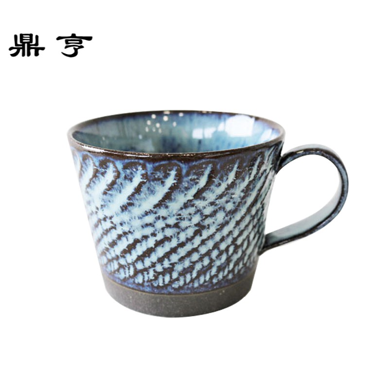 鼎亨日本进口 手工陶瓷杯 马克杯 咖啡杯茶杯 牛奶杯 水杯