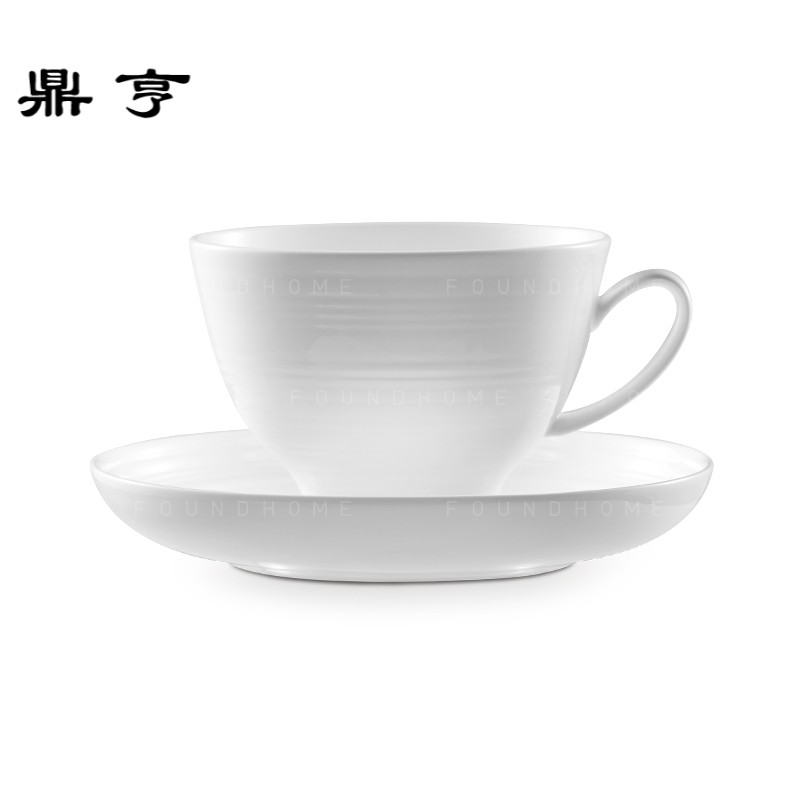 鼎亨 带托盘咖啡杯 欧式创意咖啡杯碟套装简约法式咖啡杯