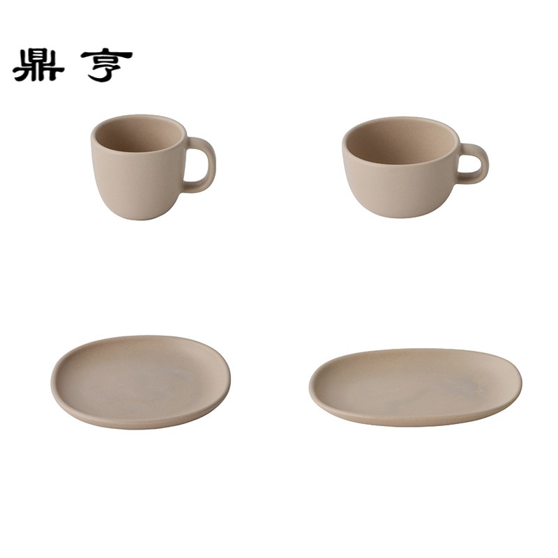 鼎亨日本KINTO NEST新款手工陶瓷手冲咖啡杯宽口杯甜品盘沙拉简餐