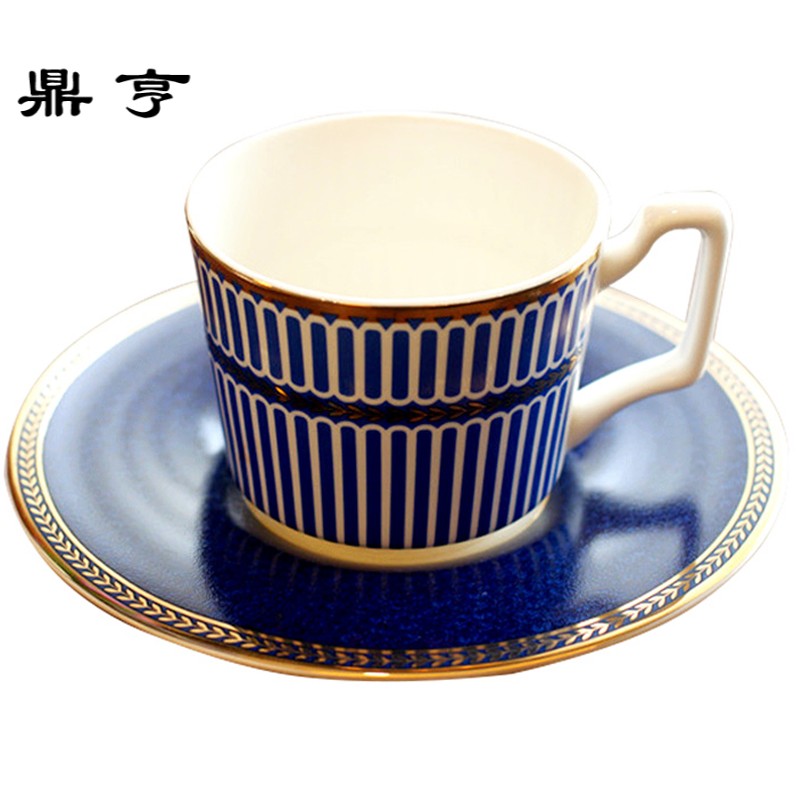 鼎亨包邮美式欧式 咖啡杯 优雅下午茶杯 骨瓷 手工描绘金边