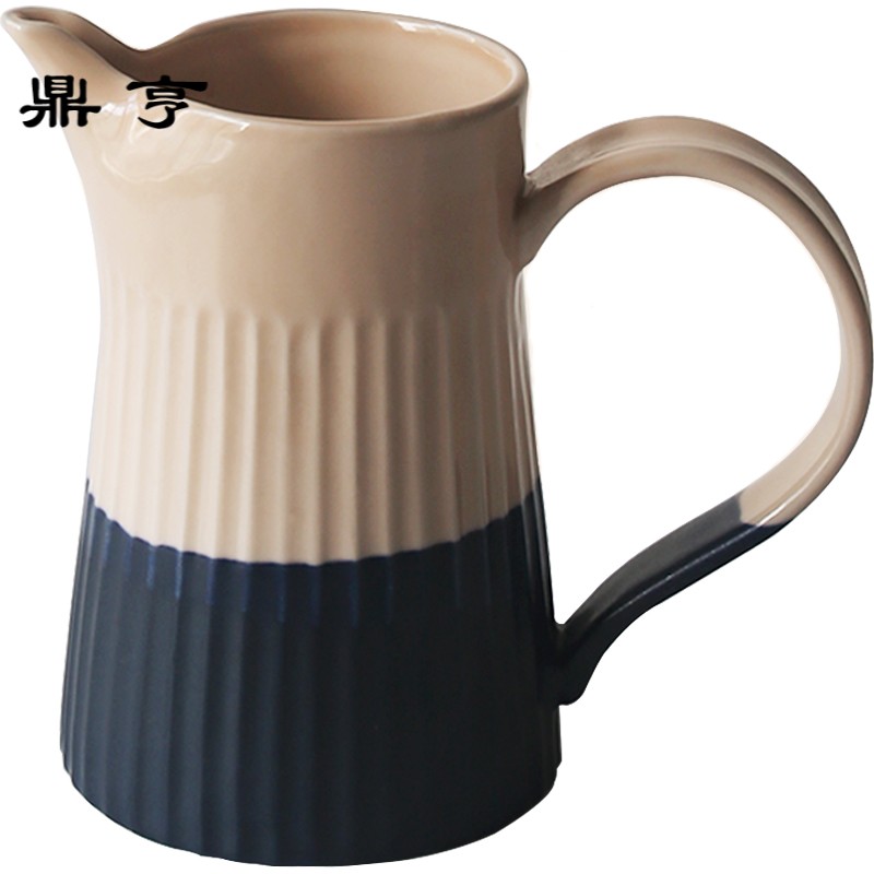 鼎亨手冲分享壶手工陶瓷水壶咖啡壶欧式下午茶壶大咖啡具简约家用
