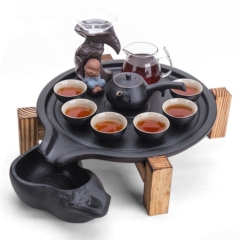 鼎亨茶具套装家用简约现代客厅杯子6只装欧式白瓷茶壶陶瓷功夫茶