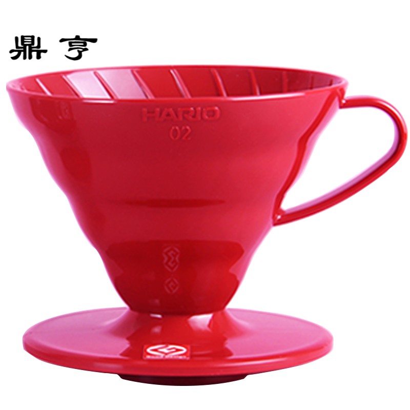 鼎亨HARIO日本树脂滤杯 手冲滴滤式咖啡滤杯耐热 V60滤杯配量勺VD