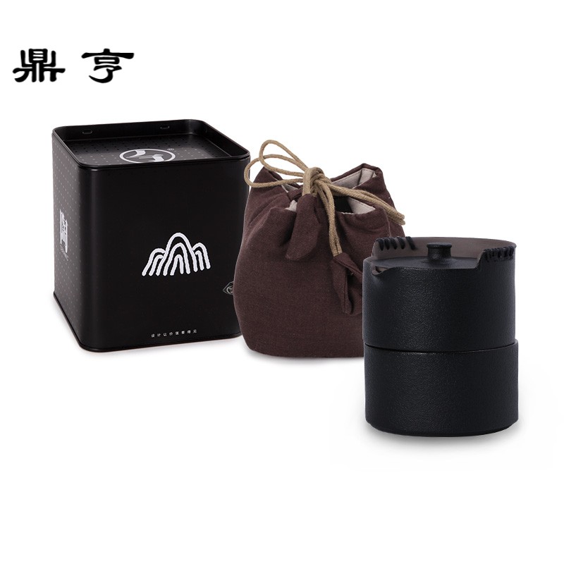 鼎亨陶瓷功夫茶具 简易泡茶器 一壶一杯 带盖办公茶杯 状元杯05