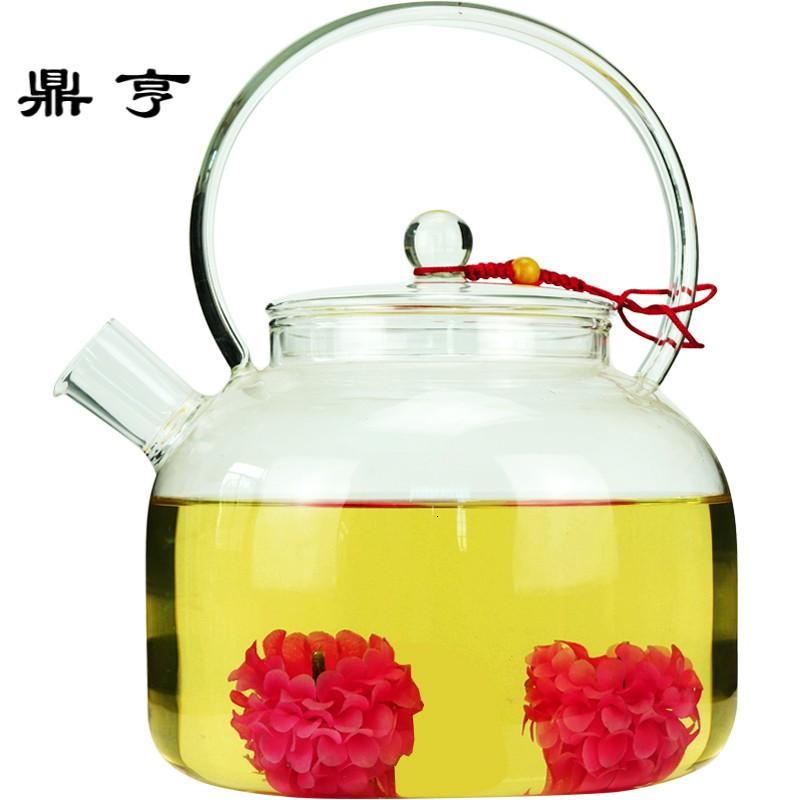 鼎亨/电陶炉玻璃茶壶煮茶器烧水壶套装家用茶具耐热过滤泡茶壶