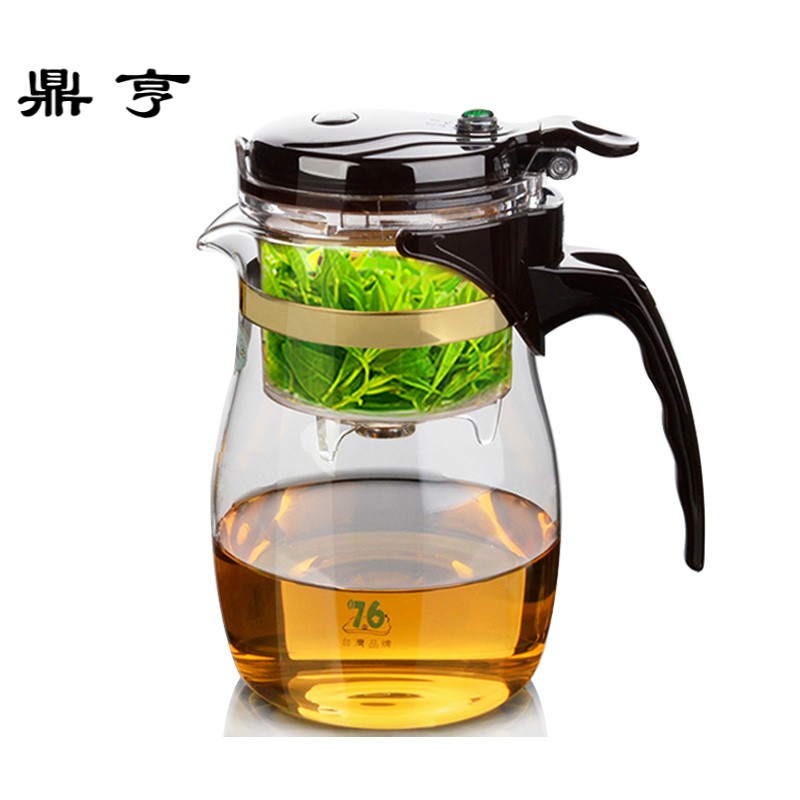 鼎亨台湾自动飘逸杯泡茶壶过滤可拆洗内胆耐热玻璃茶壶办公茶杯茶