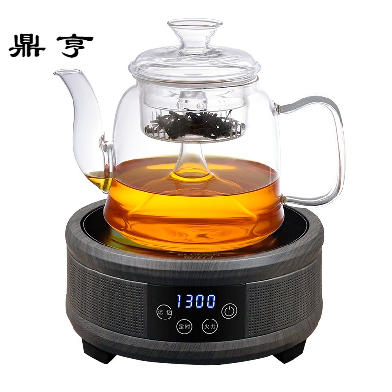 鼎亨蒸汽煮茶器玻璃蒸茶煮茶壶单壶电陶炉茶具家用套装全自动泡茶