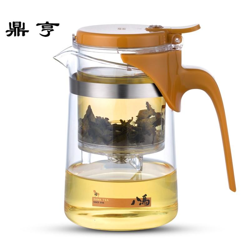 鼎亨茶具 飘逸杯泡茶壶过滤玻璃茶壶 家用耐热玻璃冲茶器茶具