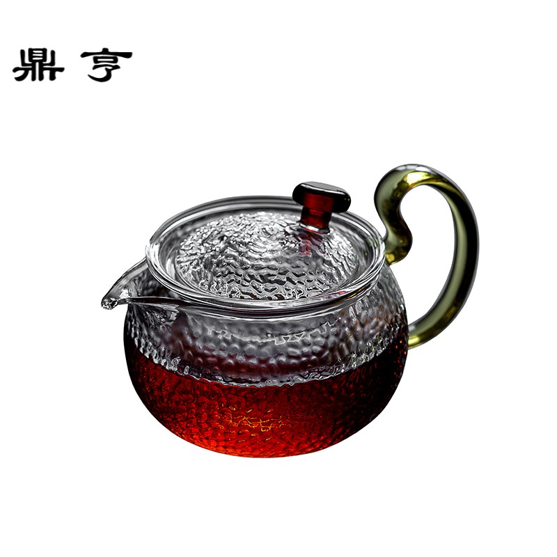 鼎亨 日式功夫茶具茶壶家用耐热耐高温玻璃过滤泡茶壶加厚大容量