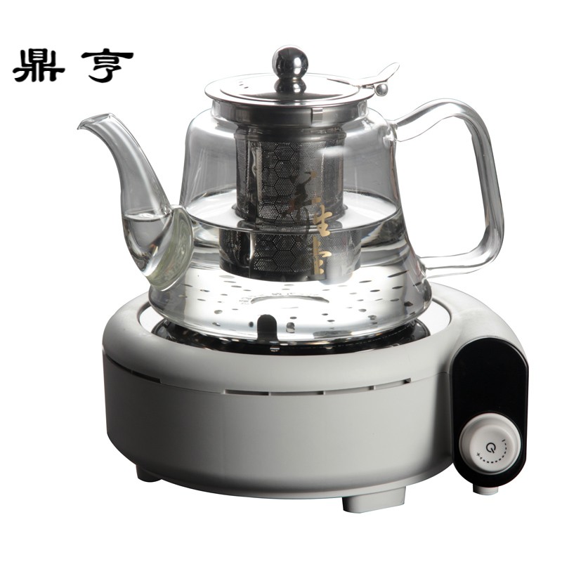 鼎亨煮茶器电陶炉自动定时烧水壶玻璃耐加热茶具家用茶壶套装粗陶