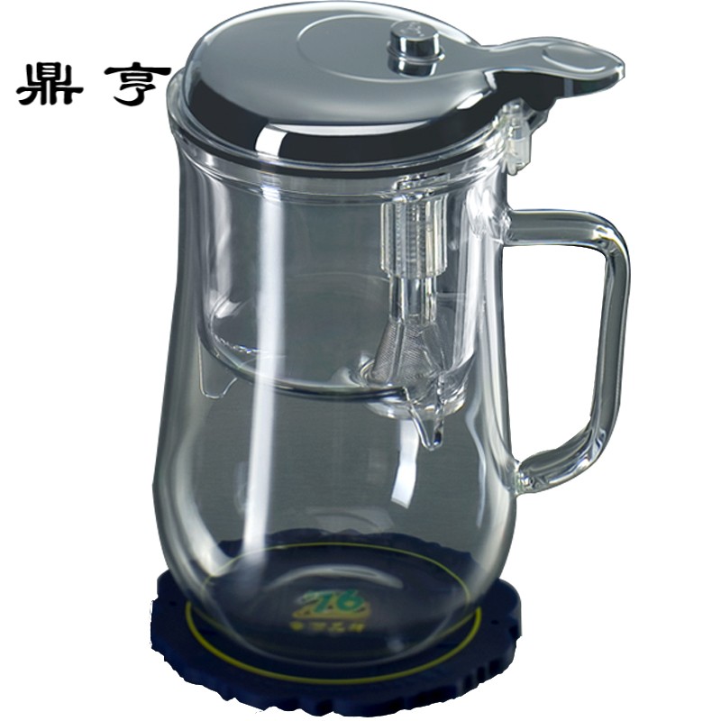 鼎亨台湾76飘逸杯过滤内胆耐热玻璃办公室自泡茶杯简易茶壶冲茶器