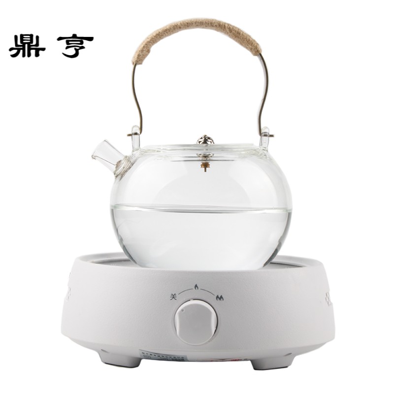 鼎亨小电陶炉煮茶器蒸茶壶家用煮茶炉泡茶白茶黑茶普洱玻璃茶具