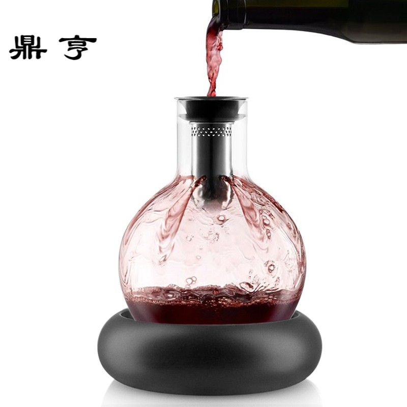 鼎亨水晶玻璃快速红酒醒酒器 欧式家用瀑布式葡萄酒具分酒器个性