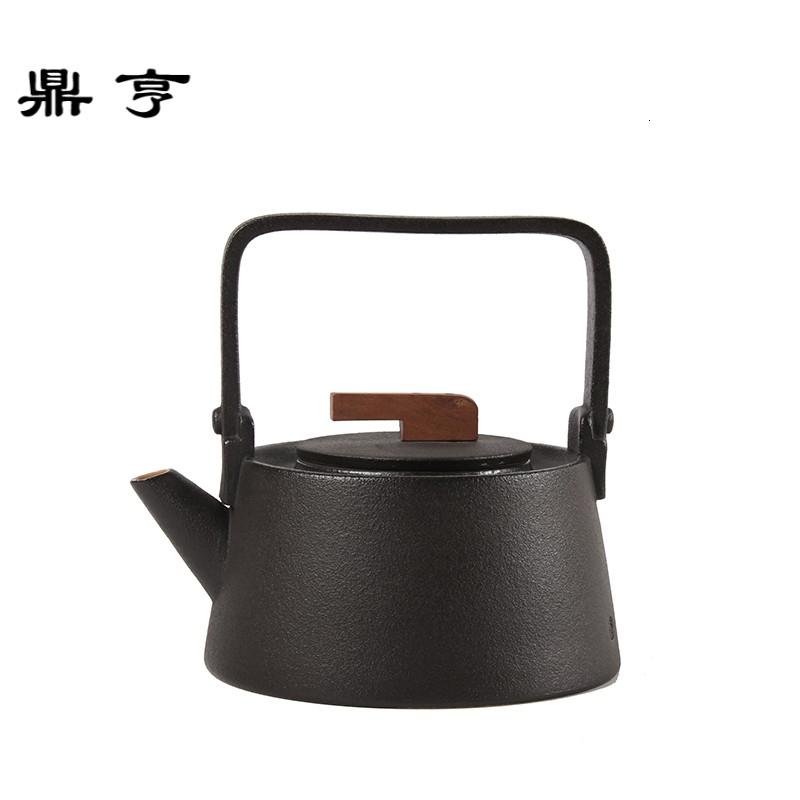 鼎亨陶瓷粗陶 茶炉煮茶器电陶炉专用 煮茶壶 陶炉 烧水壶 提梁壶