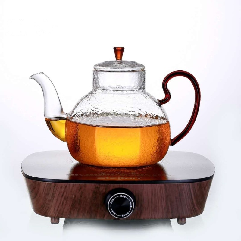 鼎亨日式耐高温玻璃壶锤纹煮茶壶电陶炉专用烧水壶功夫茶具家用壶