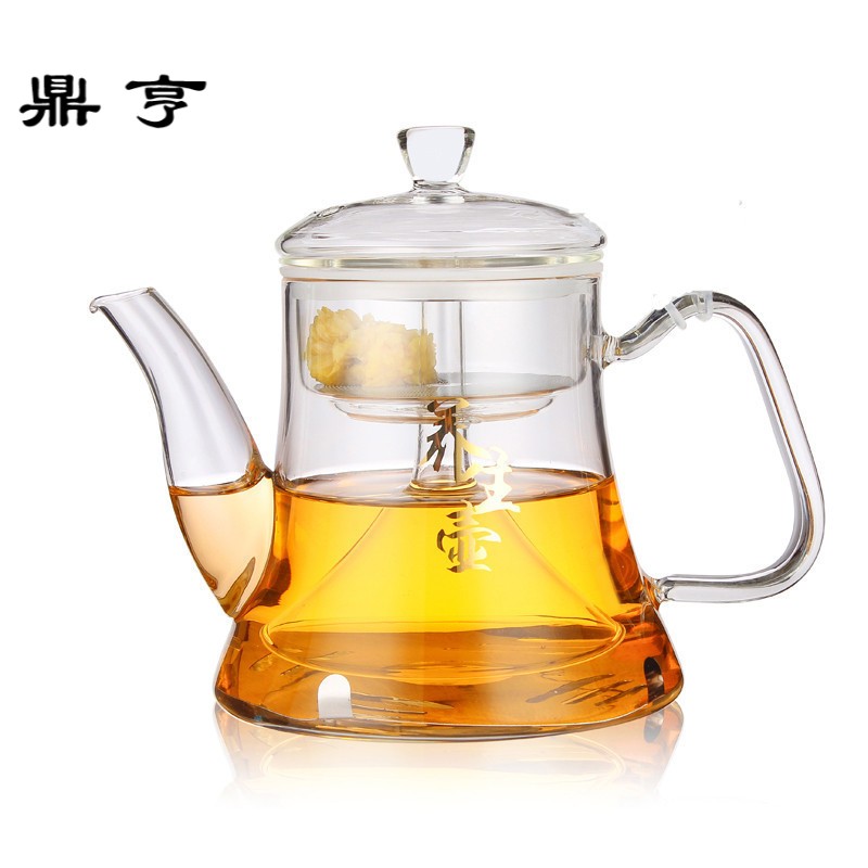 鼎亨耐热蒸茶壶玻璃茶具家用蒸汽茶壶煮茶器电陶炉花茶黑茶泡茶壶
