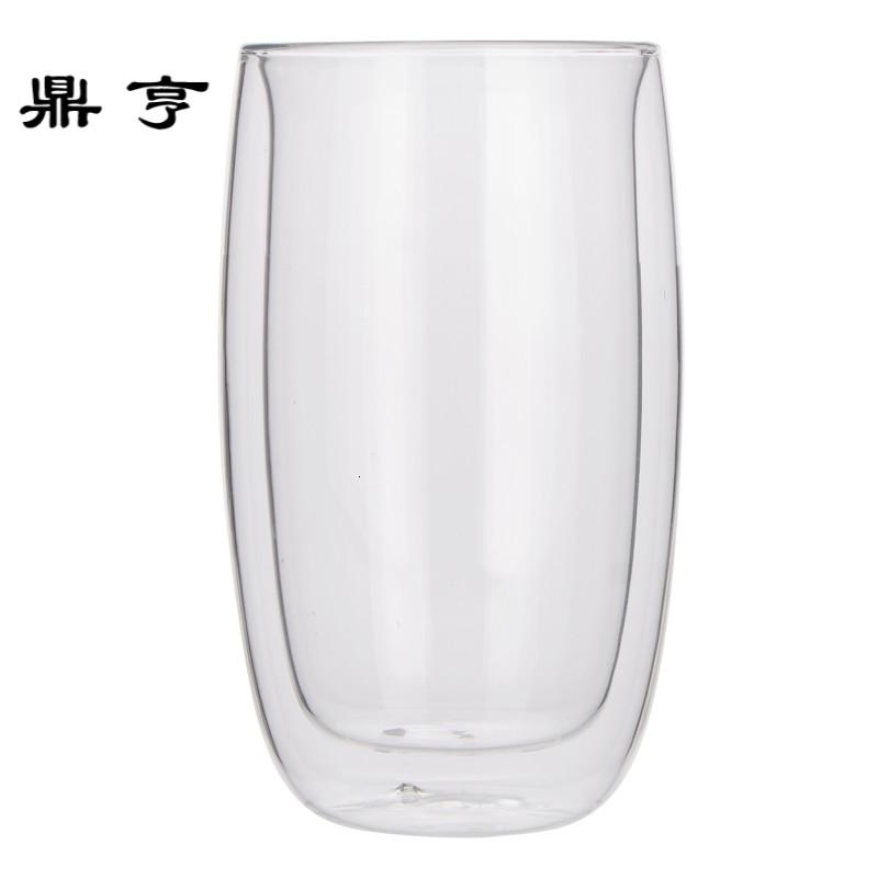 鼎亨创意双层玻璃杯茶杯耐热加厚家用招待喝水杯子欧式大号牛奶水