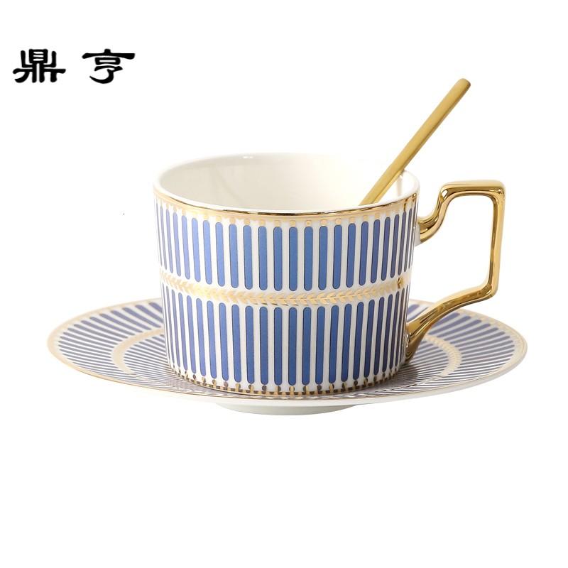鼎亨咖啡杯欧式陶瓷咖啡杯碟套装带勺英式下午茶茶具套装花茶杯家