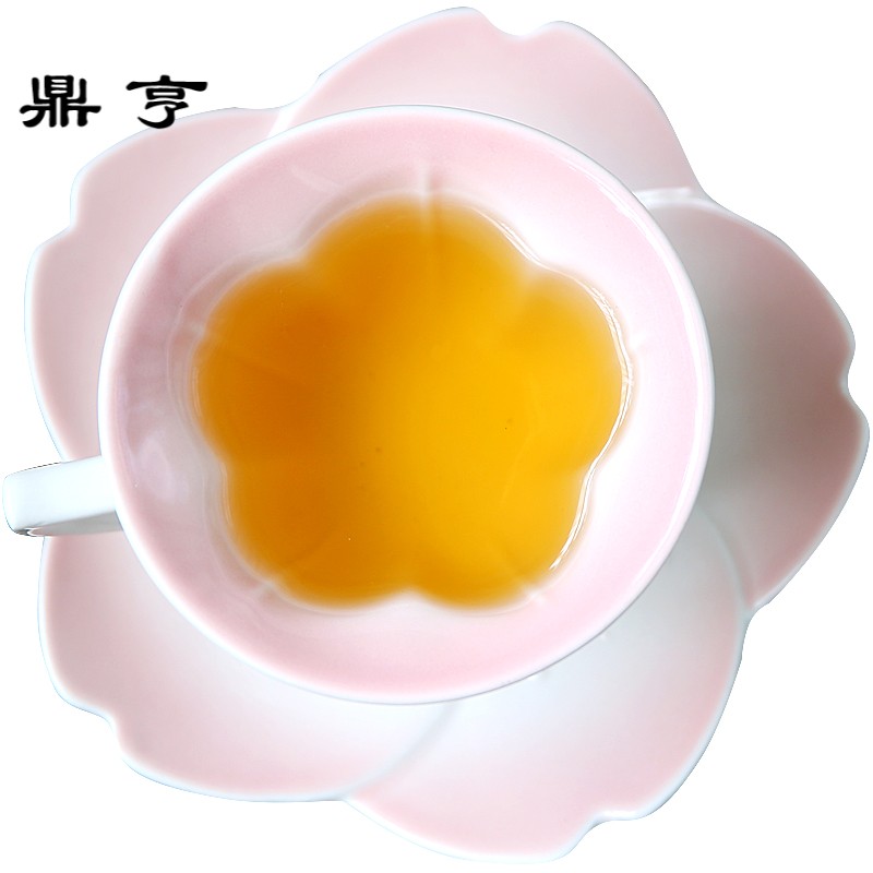 鼎亨那些时光 日式樱花咖啡杯碟陶瓷红茶杯下午茶杯花茶杯茶具套