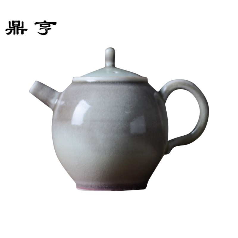 鼎亨景德镇手工苏打柴烧色创意日式满釉陶瓷功夫茶具手工茶壶窑变