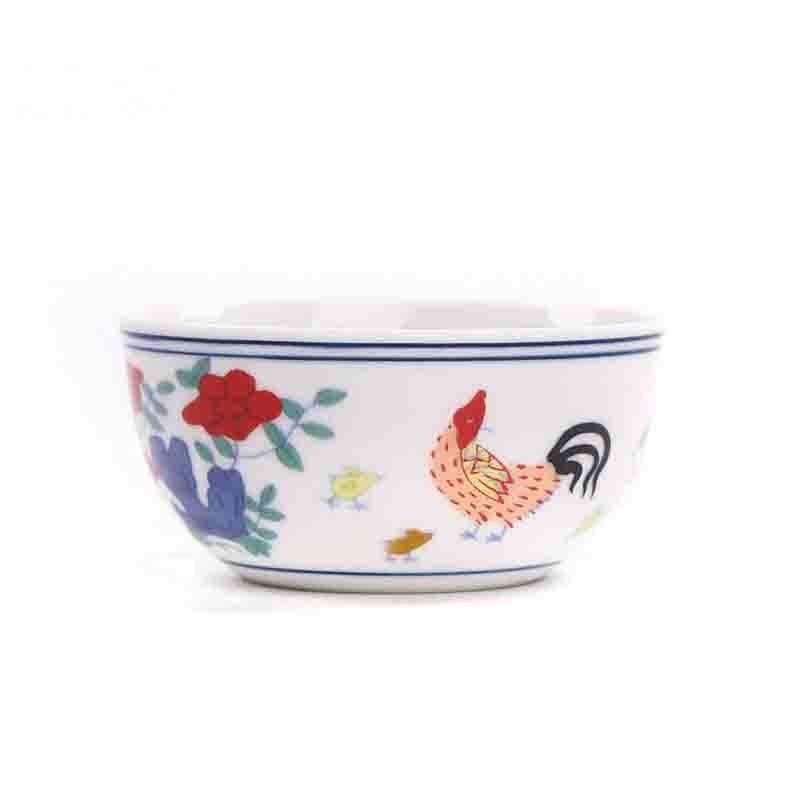 鼎亨景德镇功夫茶杯陶瓷茶具单杯茶盏主人品茗杯白瓷成化斗彩鸡缸