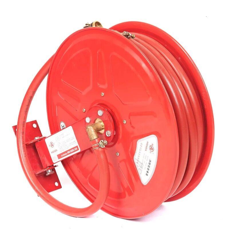 消防卷盘20米消火栓灭火箱自救卷盘消防软管卷盘消防水管水带