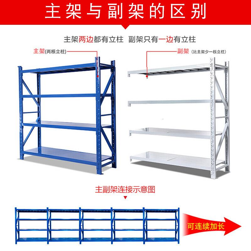 货架仓储仓库房置物架展示架角钢多层自由组合家用轻型储物铁架子