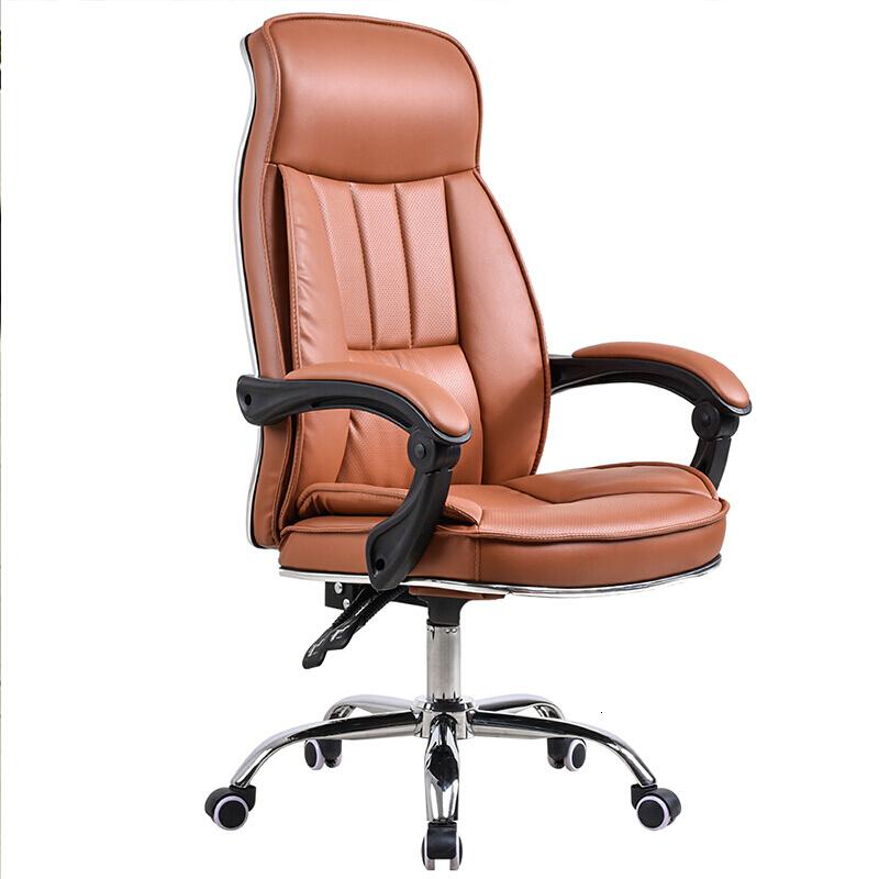电脑椅家用办公椅老板椅职员椅升降转椅人体工学可躺椅子P22黑色升级版带脚踏