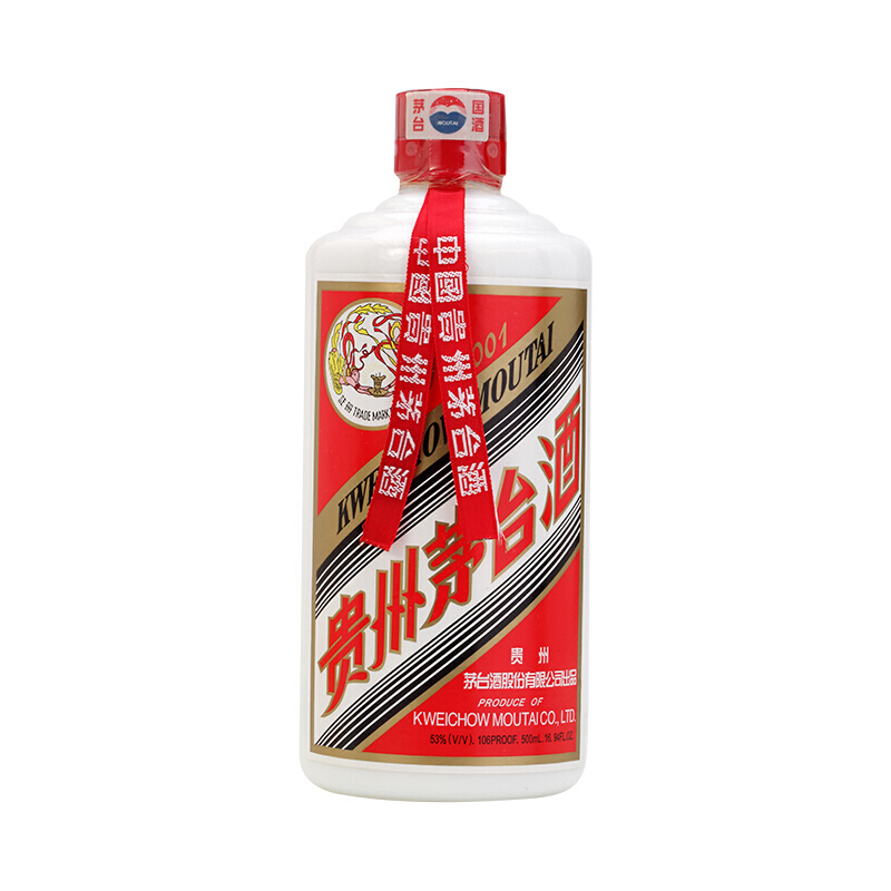 [中富酒行]茅台(MOUTAI)贵州茅台酒 茅台飞天酒53度500ml 2001年生产