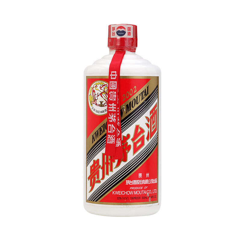 [中富酒行]茅台(MOUTAI)贵州茅台酒 茅台飞天酒53度500ml 2002年生产