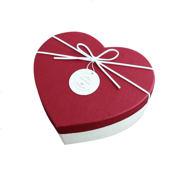 韩式情人节爱心礼盒高档桃心形节日生日礼品盒口红巧克力包装盒子