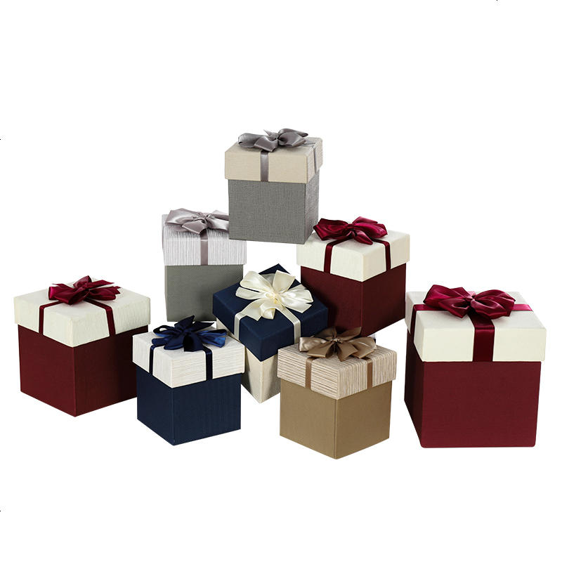 正方形礼品盒四件套包装盒情人节礼物生日礼物包装盒礼物盒礼盒
