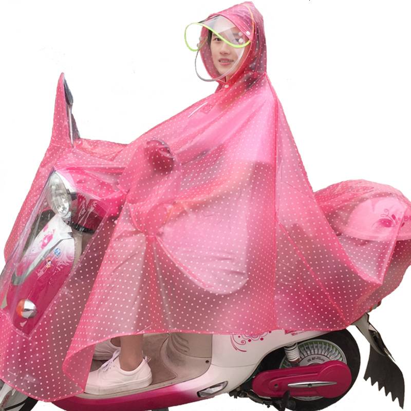 电动车雨衣单人自行车骑行男女加大号加厚透明防水电动摩托车雨皮