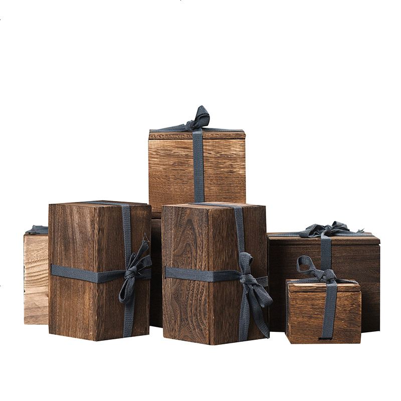 小木盒桐木定制礼品盒茶具茶杯紫砂壶包装盒首饰珠宝吊坠收纳盒