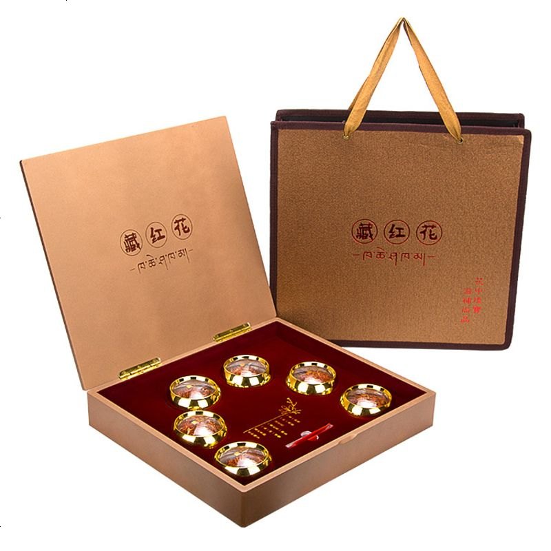 藏红花礼盒 高档包装盒木质礼品盒 10g高端木盒50g 红花盒子 空盒