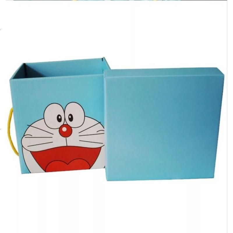 儿童节礼品盒哆来A梦蓝胖子礼物包装盒手提礼盒大号卡通礼物盒子