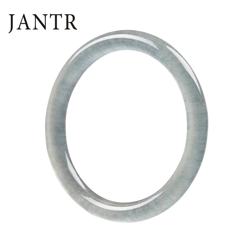 JANTR[礼盒+送证书]新品玉手镯蚕丝冰种手镯女款玉镯圆条通透高贵自戴送礼必备