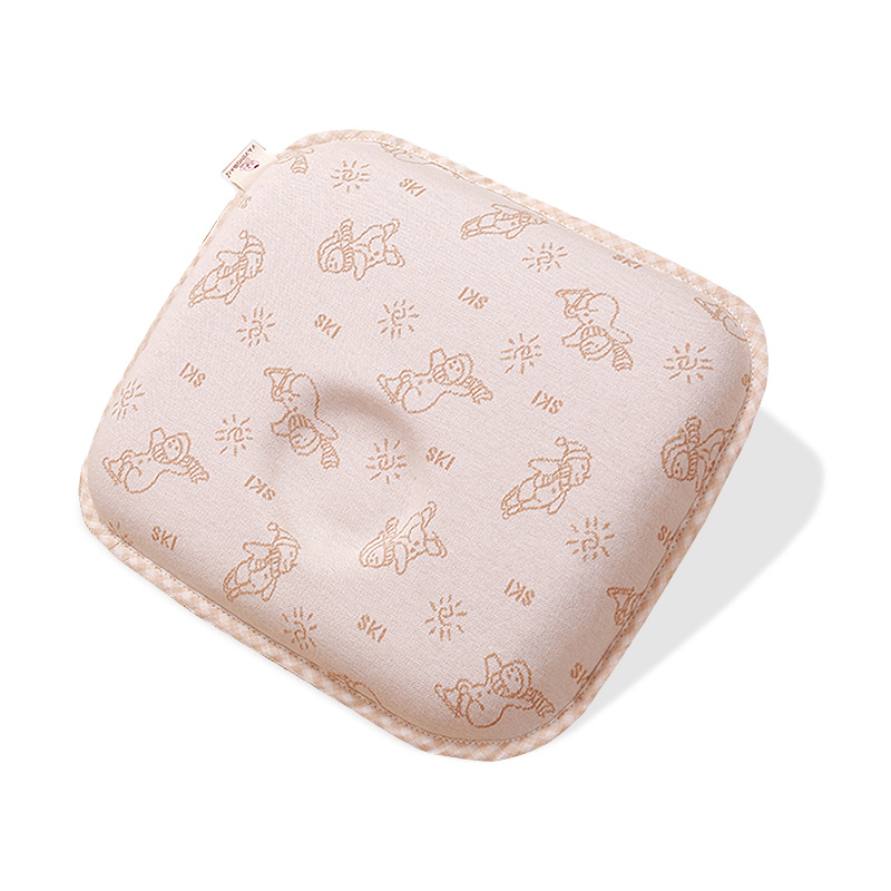 雅婴宝(yayingbao)0-1岁婴儿纯棉定型枕 宝宝防偏头透气纠正偏头乳胶枕婴儿床上用品