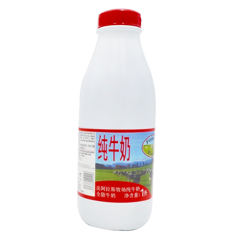 PROSPERiTE法阿拉斯牧场 全脂纯牛奶1L*6瓶/件装 法国进口全脂纯牛奶
