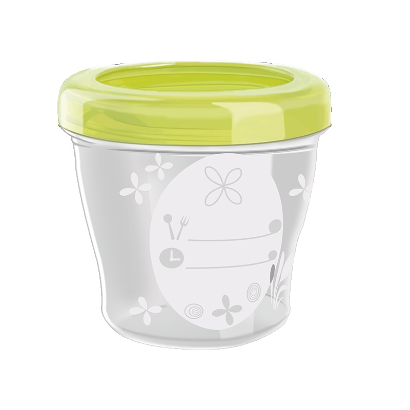 迪芽婴儿辅食盒零食盒奶粉盒便携防漏可冷藏微波炉加热盒子2个装
