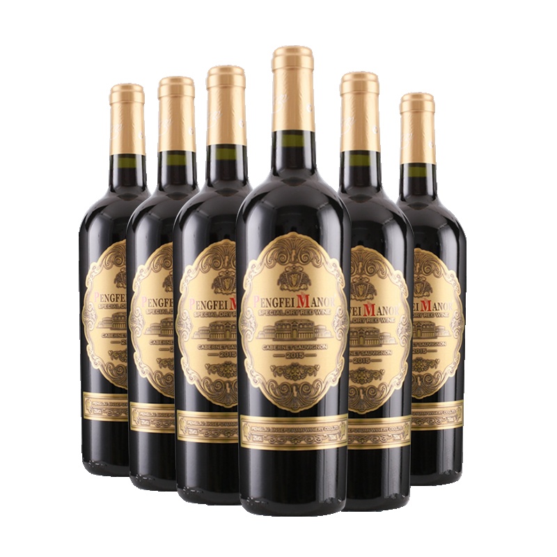 整箱六瓶法国原酒进口红酒金城堡干红葡萄酒
