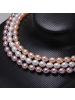 帛兰梓韵 天然淡水珍珠项链7-8MM米形珍珠项链 强光微瑕珍珠项链母情节送妈妈